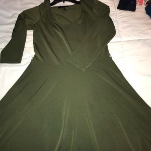 Olive Green Dress